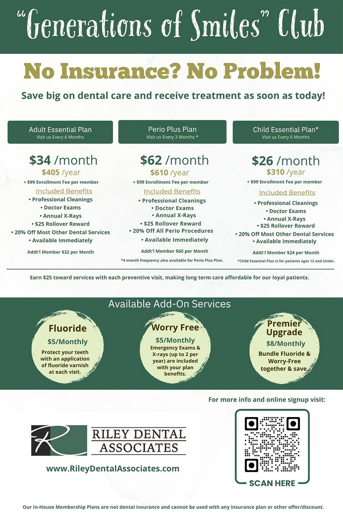 Riley Dental Associates Special Offer
